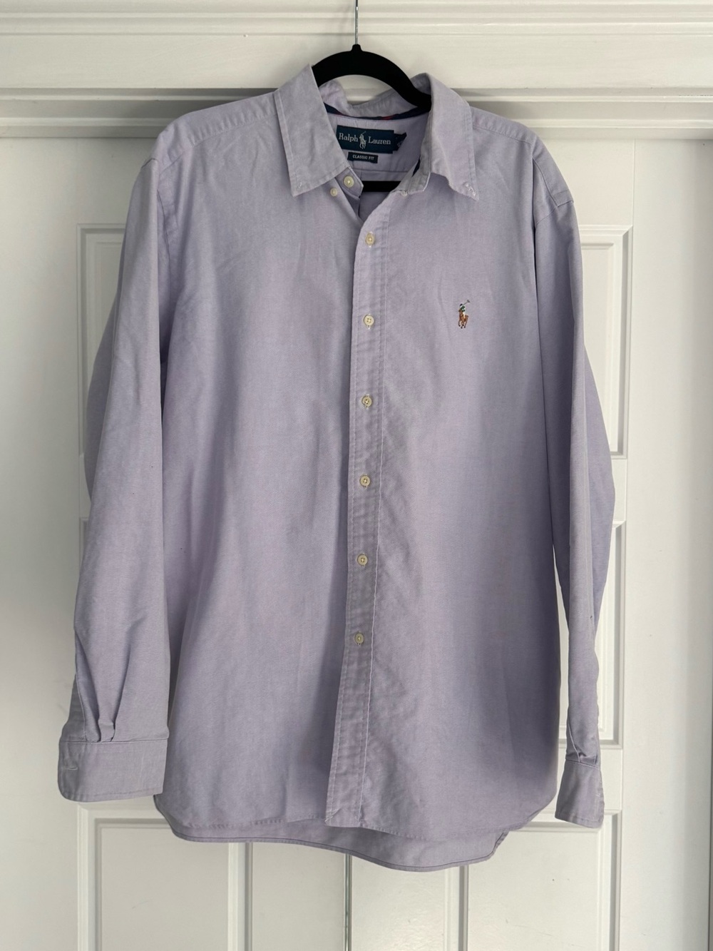 Ralph Lauren Classic Fit Oxford Shirt, Lavender - XL